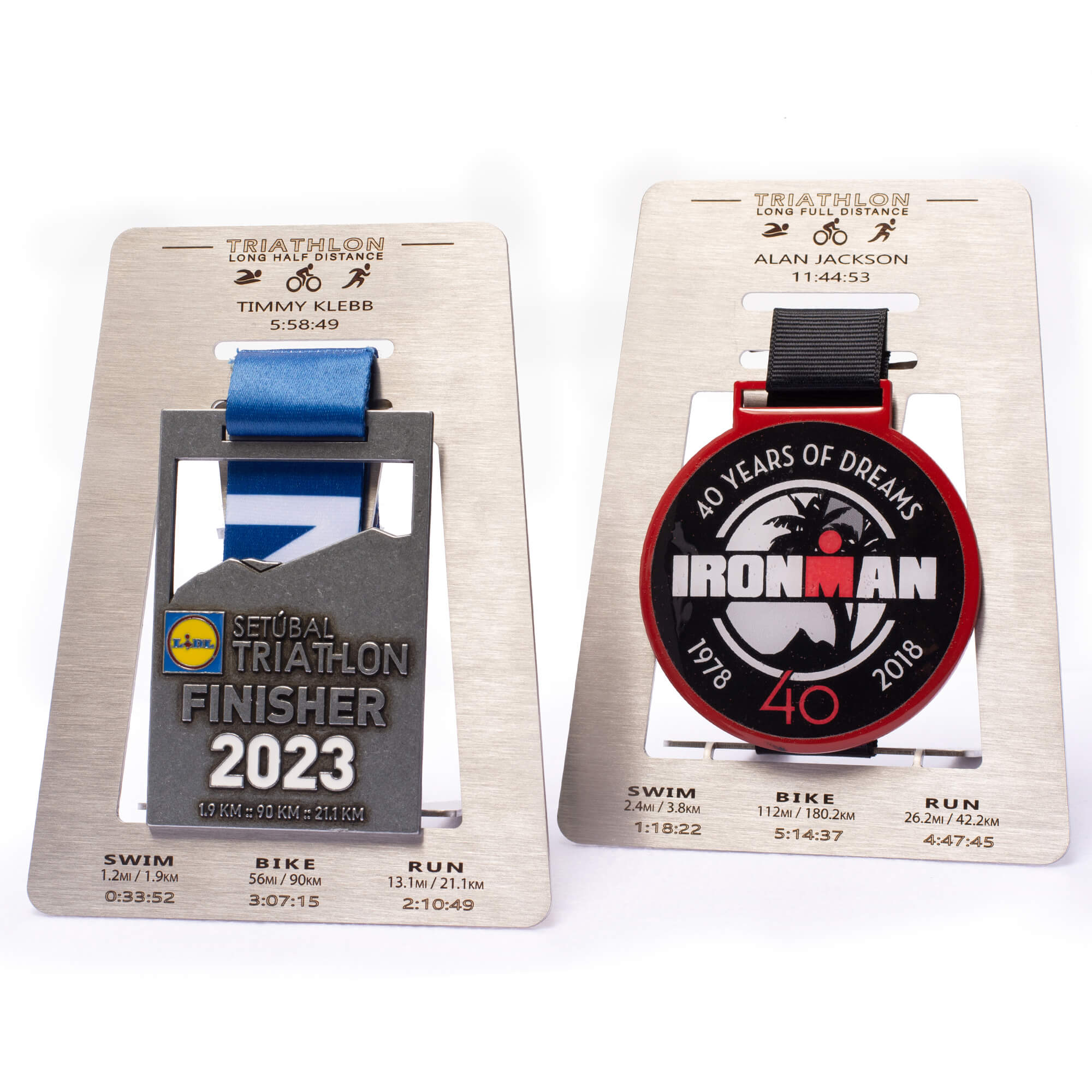 Triathlon Medal Display Personalized Showcase your Triathlon and Ironman achievements with a Personalized Medal Display - the perfect Sports Memorabilia and Personalized Gift for Full and Half Triathlon participants