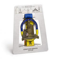 Boston Marathon Medal Display Personalized - High-Quality