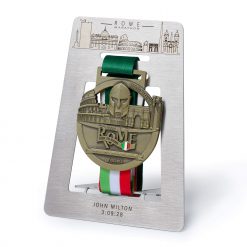 Rpme Marathon Medal Display Personalized - High-Quality Stainless Steel Laser Engraving - Marathoner Gift - Medal Collection Organizer