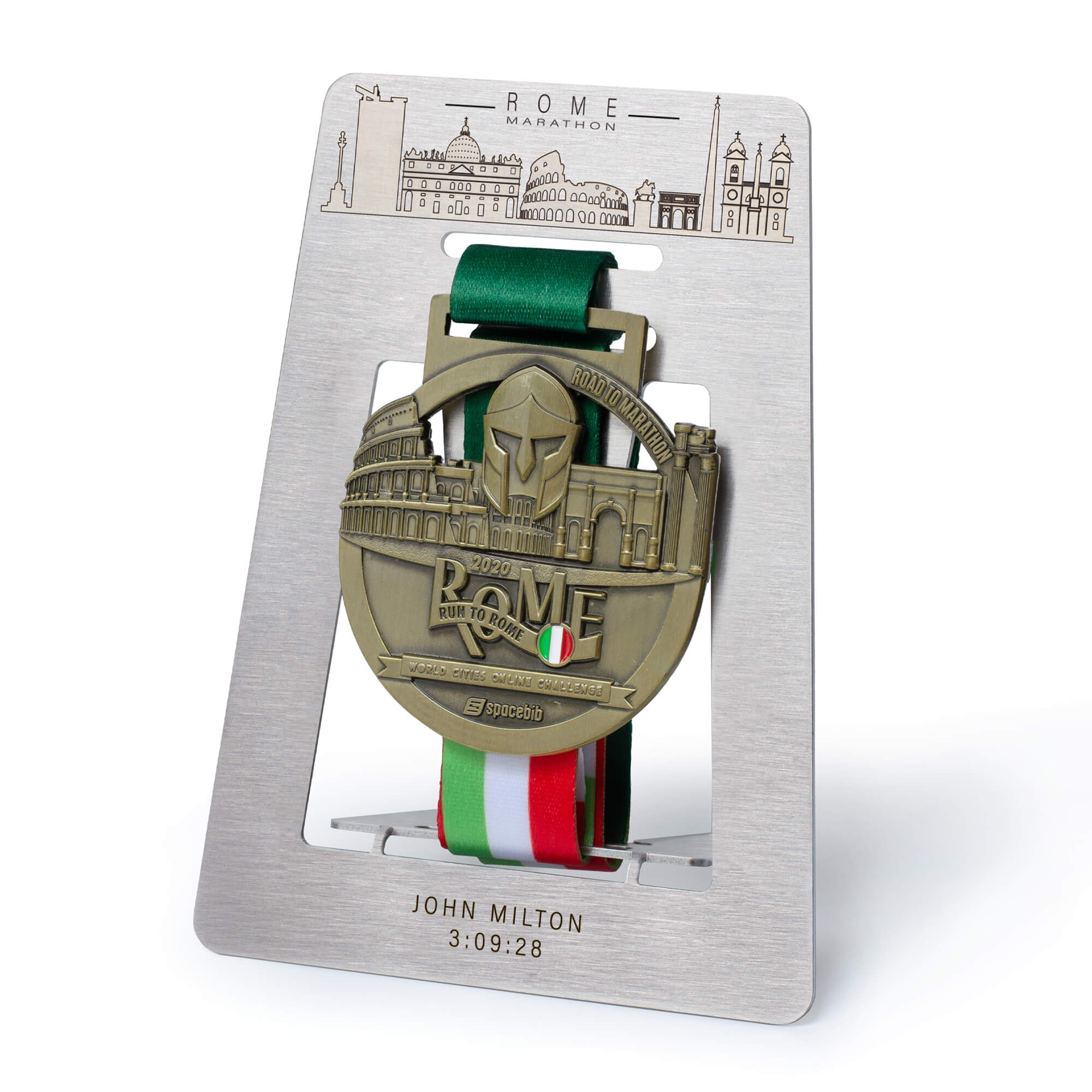 Rome Marathon Medal Display Personalized Rpme Marathon Medal Display Personalized - High-Quality Stainless Steel Laser Engraving - Marathoner Gift - Medal Collection Organizer