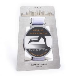 Tokyo Marathon Medal Display Personalized - High-Quality Stainless Steel Laser Engraving - Marathoner Gift - Medal Collection Organizer