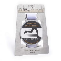 Vienna Marathon Medal Display Personalized - High-Quality