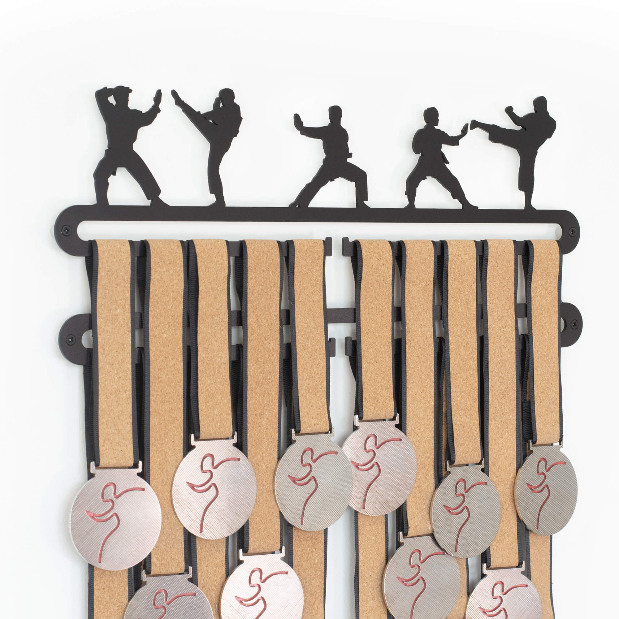 Martial Arts Medal Holder Taekwondo Handcrafted Martial Arts Medal Display - Showcase your achievements with this beautifully designed medal holder. Perfect for displaying your hard-earned martial arts medals with pride and style.